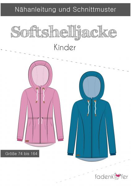 Fadenkäfer Papierschnittmuster Softshelljacke Kinder